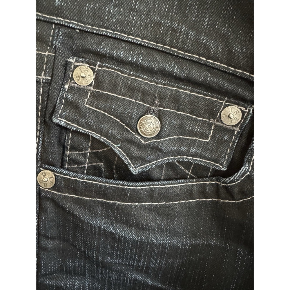 VTG True Religion Men's‎ Ricky Dark Wash Jeans Size 34/34–Y2K-00s-Streetwear-EUC - Picture 13 of 16